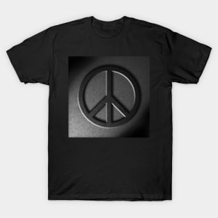 Peace Sign Stone Texture Repost T-Shirt